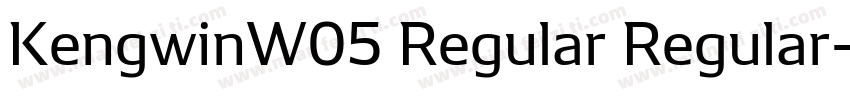 KengwinW05 Regular Regular字体转换
